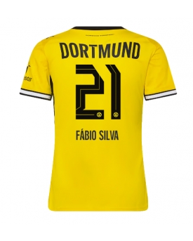 Borussia Dortmund Fabio Silva #21 Maglia Gara Casa Repliche 2026-27 Donna Maniche Corte Borussia Dortmund Fabio Silva #21 Maglia Gara Casa Repliche 2026-27 Donna Maniche Corte